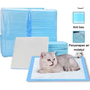 10pc Alas Pipis Kucing 45x60 Underpad Kucing Anjing Training Pad Pipis Puppy Popok Hewan