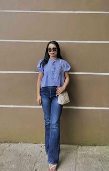 Product Review of WARPATH - Cutbray Wide Leg High Waist Flare Jeans Stretch Wanita Panjang Celana Cewek Denim STRETCHBOOT 9184 from D**🦋 0
