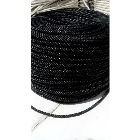 Tali 6mm hitam tali pe harga / mtr