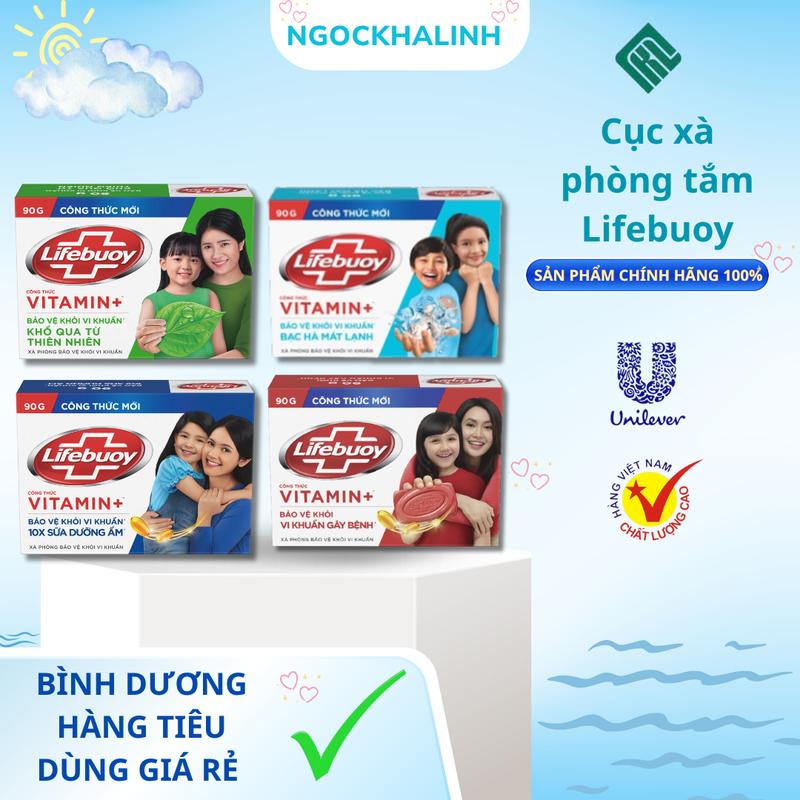 Xà bông cục Lifebuoy kháng khuẩn 90g