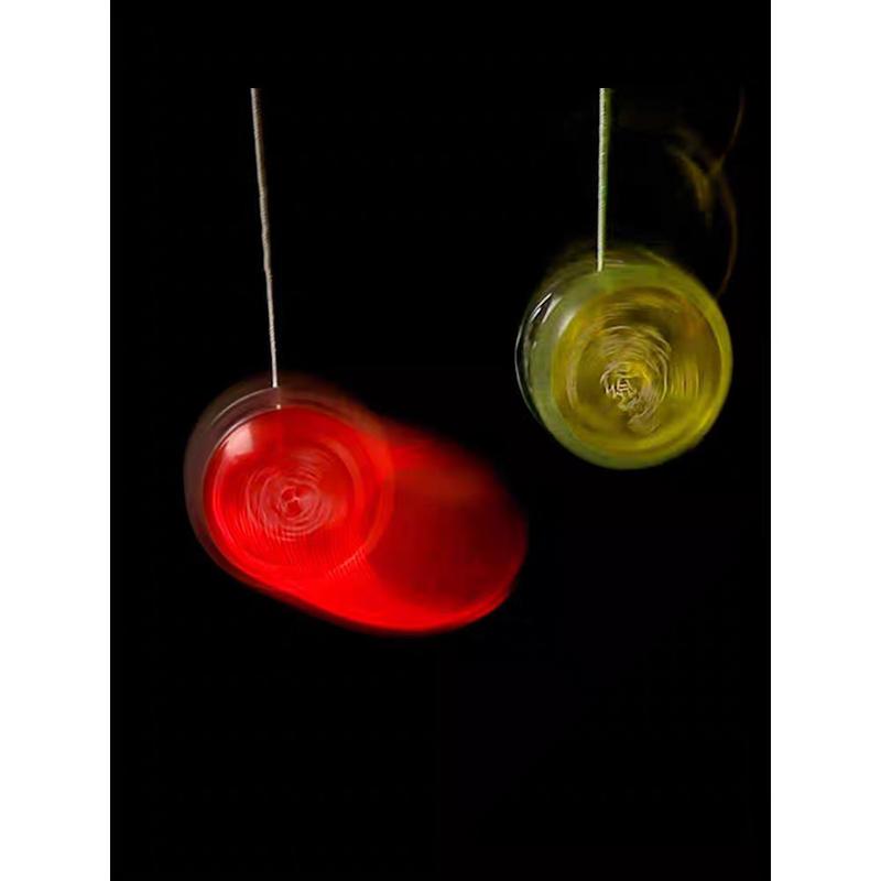 COD Mainan Bola YoYo Magic Bulat Bahan Plastik Ukuran 2.2x1.3" + Lampu Colorful untuk Anak hadiah toys 5