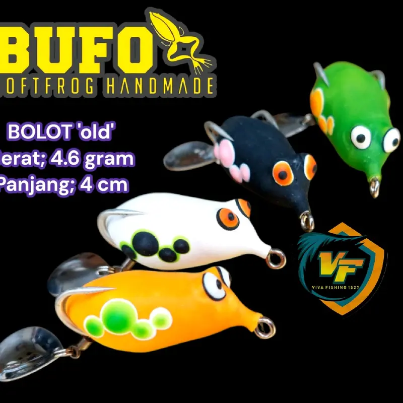 Bufo softfrog bolot OLD + lure + soft frog + casting + umpan pancing + umpan gabus + umpan casting + bufo 0