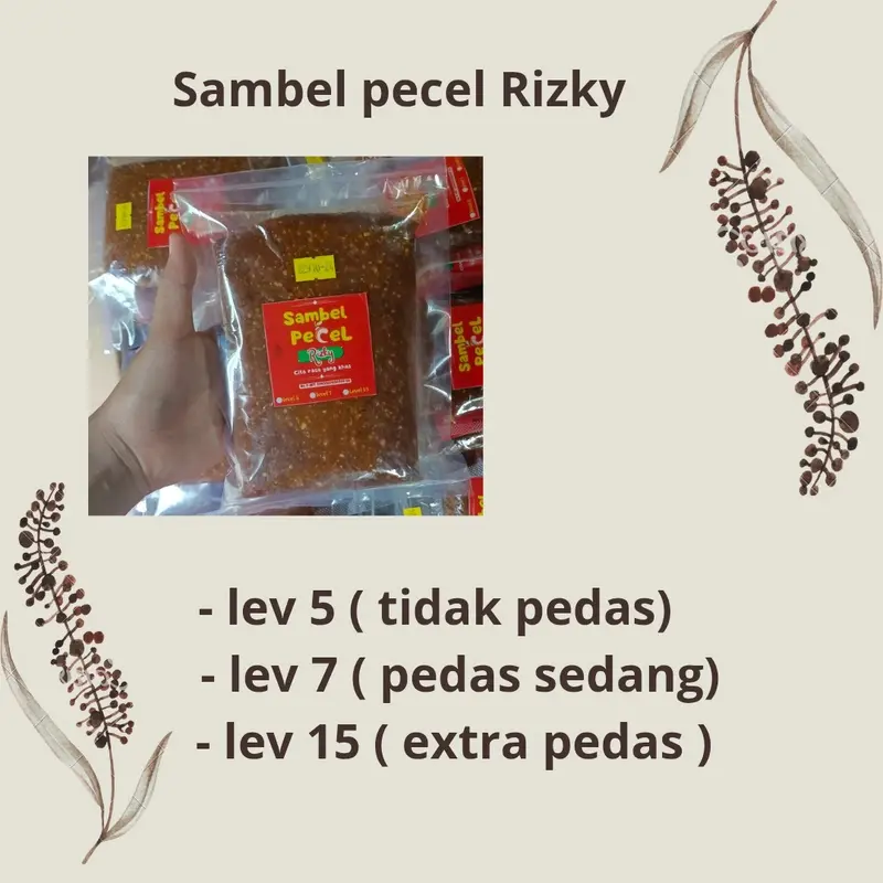 Sambel pecel 1 kg sambel kacang by Rizky 1