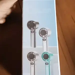 Kipas Turbo High Speed 120 Level Kecepatan Angin Turbo Mini Fan Wireless Portable / Kipas Angin Digital Display Adjustable Fan