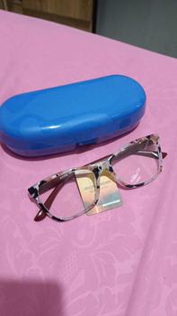 Product Review of Kacamata Baca Kacamata Plus Frame Kotak Leopard Putih ZZ455D-T Lensa Free Box dan Kain Lap from d**l 0