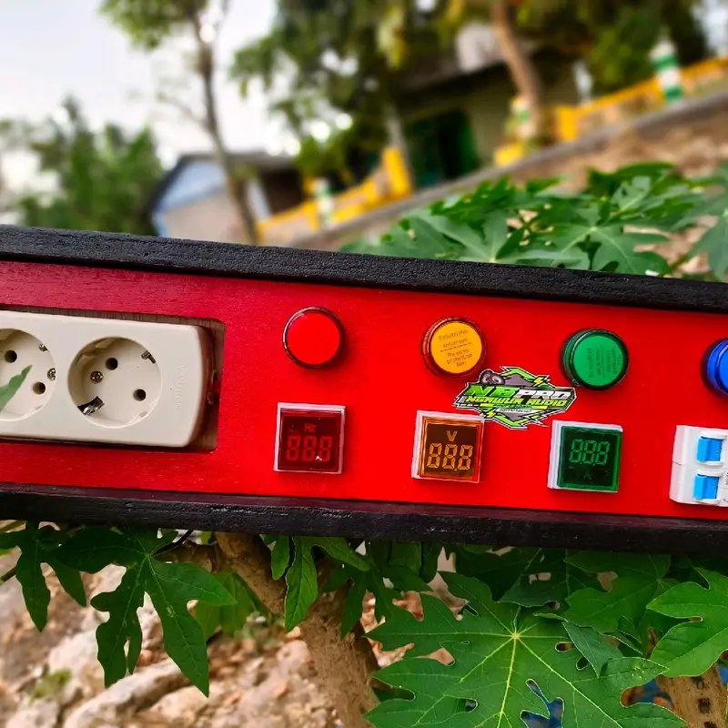Panel listrik digital volt, amper, hz pisah 0
