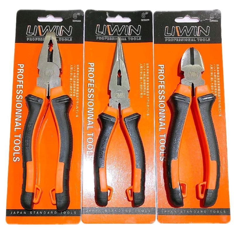 Kìm Điện - kìm Nhọn - Kìm Cắt thương hiệu Liwin 8in thép CR-V