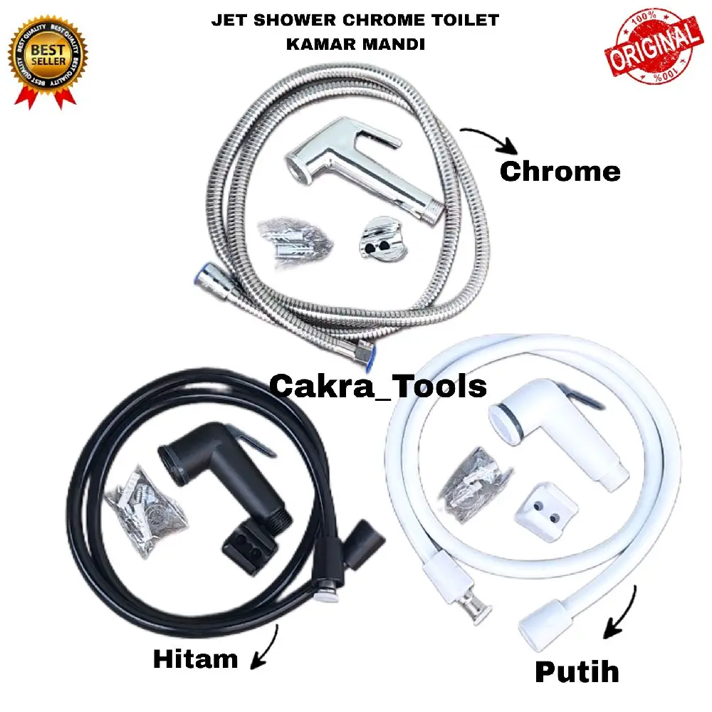 JET SHOWER 2IN1 / JET SHOWER TOILET / SHOWER BIDET PUTIH CHROME