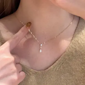 OMG! Perhiasan.Shop - Kalung Wanita Bahan Titanium Anti Karat Gold Mewah KG020