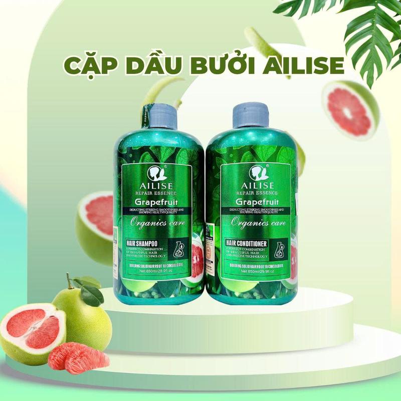 AILISE - CẶP DẦU GỘI XẢ BƯỞI AILISE REPAIR ESSENCE GRAPEFRUIT - Giúp Giảm Rụng, Phục Hồi Tóc