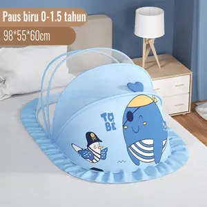 Kelambu Bayi Lipat Portable | Penutup Tidur Anak Anti Nyamuk – Tenda Jaring Full Cover