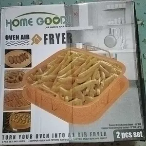 BAKINDO Cooper Crisper Tray Fika Oven Tray Peniris Minyak Cooling Rack Baking Tray Multifungsi Pemanggang Oven Tebal Nampan Peniris Minyak Serbaguna