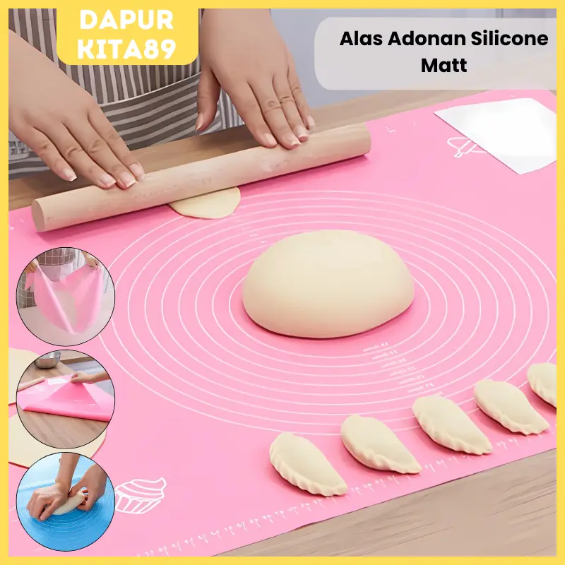 DK89 Alas Silikon Alas Adonan Silmat Ukuran 40cm x 50 cm Tatakan Silikon Dapur Silicone Matt