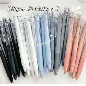Duole 5pcs Pena Ttekan Warna Morandi Pulpen Gel Retractable Paket Campuran 5 Warna, Anda Dapat Memilih Warna Apa Pun - Stationery