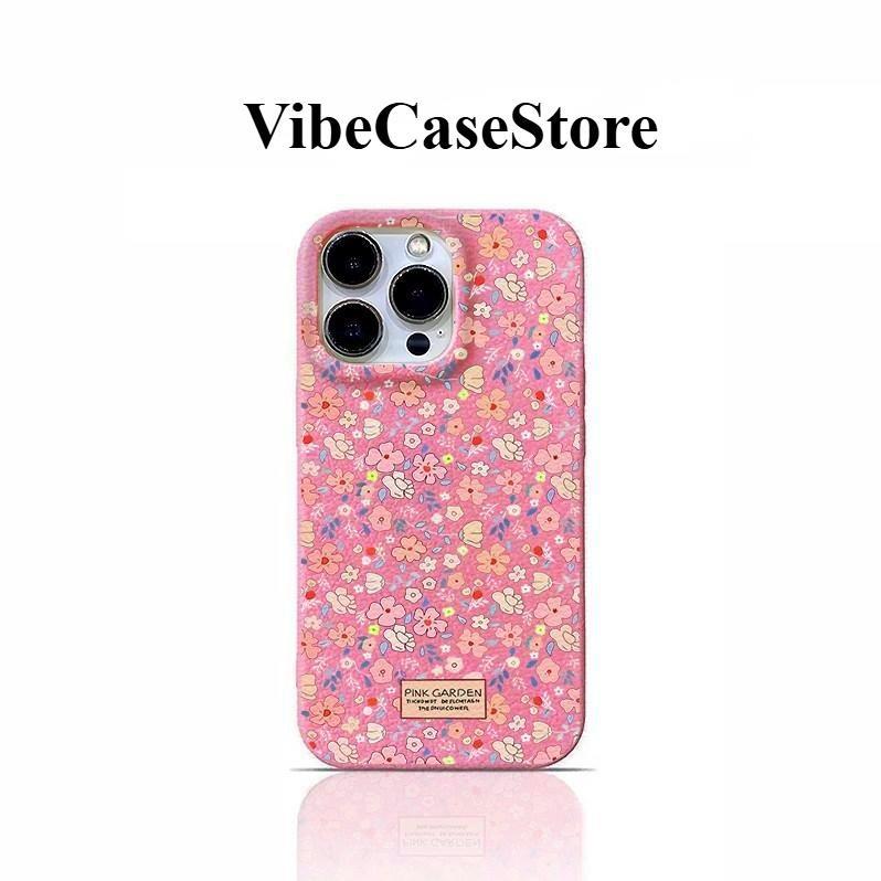 Ốp lưng điện thoại họa tiết da giả, Chống sốc bảo vệ camera iPhone 17, 16, 15, 14, 13, 12, 11 Pro Max, iPhone 14, 15, 16 Plus, iPhone X, XR, XS MAX, iPhone 17 Air, iPhone 7, 8 Plus, Vỏ silicone TPU, Màn hình đầy hoa nhỏ