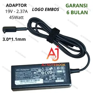 Charger Adaptor Compatible For Aspire 3 A314-22 A314-22G Series -19V 2.37A 3.0*1.1mm 45W -AJNB