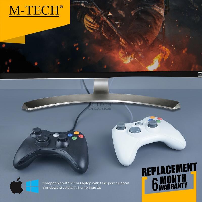 M-Tech Joystick Gamepad Single Model Xbox for PC Laptop HS-USB122 4