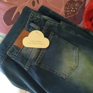 LADOUCE - Brianna High Waist Baggy Jeans Celana Panjang Wanita Denim