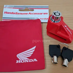Gembok Cakram Motor Honda Original Kunci Rem Disc Lock Motor Asli AHM Pengaman Anti Maling