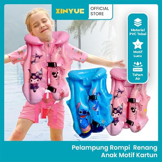 Pelampung Rompi Renang Anak Motif Kuromi Lucu Stitch Jaket Renang Pool Life Swim Vest Summer Kids 0
