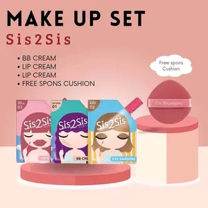 PAKET MAKE-UP BPOM 3IN1 FREE SPONS CUSHION