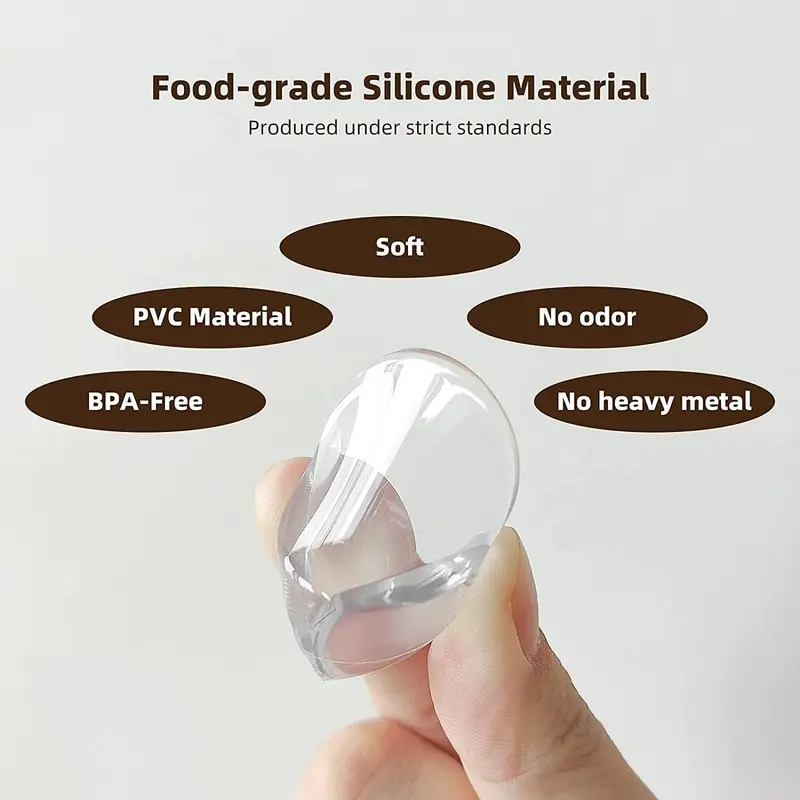 Bộ 4 miếng bảo vệ silicon, đệm an toàn góc và cạnh đồ Nội Thất được nâng cấp, chống va đập cho em bé, thích hợp cho các góc và cạnh Ghế sắc, bao gồm đệm ghế 1