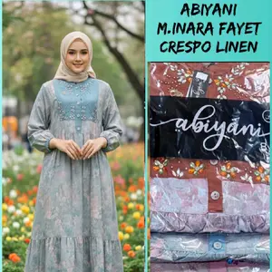 MIDI INARA PAYET CRESPO LINEN By.Devitafashion15