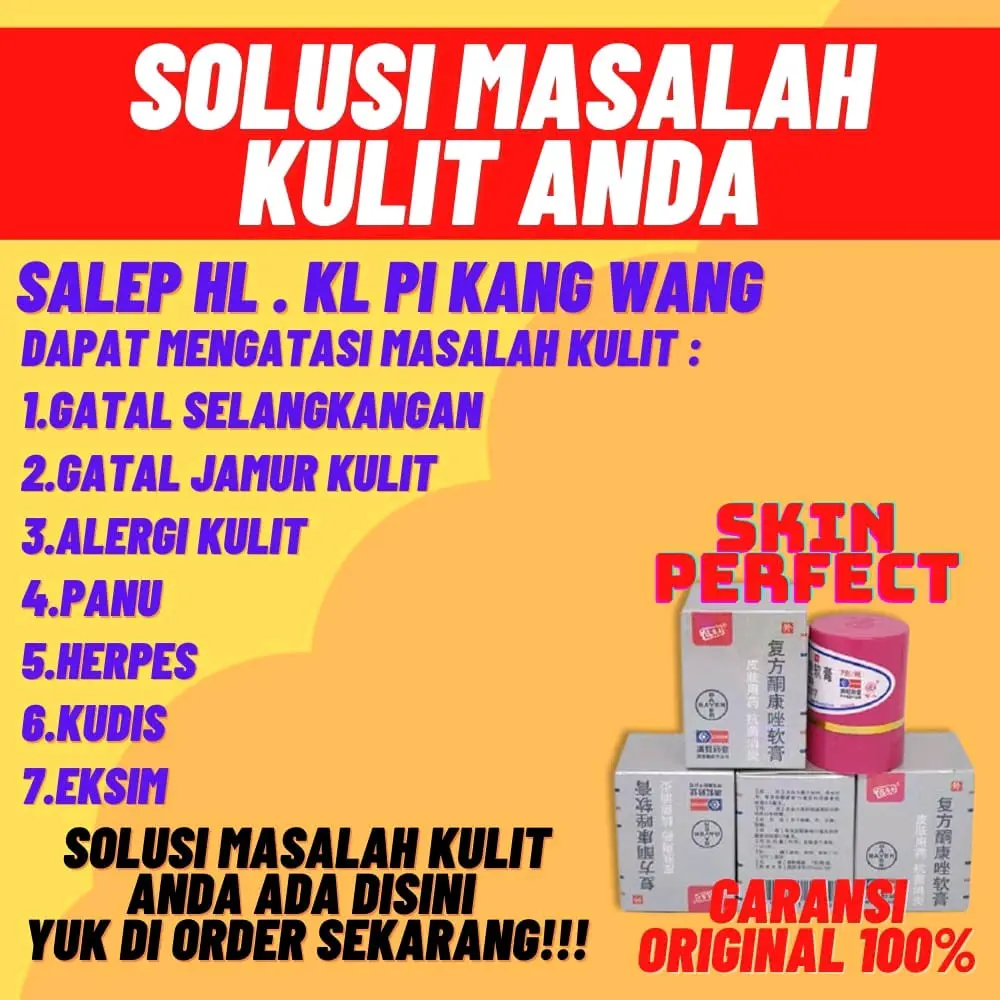 Pi Kang Wang Salep Gatal Kulit Kl Bl Salep Eksim Gatal Selangkangan Jamuran Jerawat Kudis Kutu Air Panu