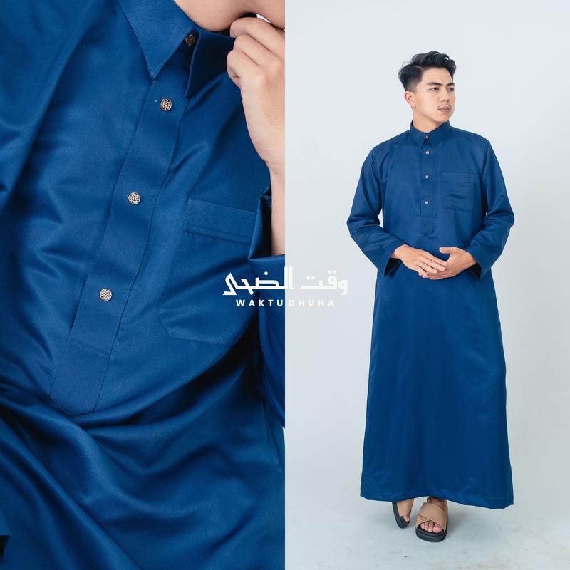 Product Introduction of WAKTU DHUHA - Jubah arab kerah kemeja lengan panjang premium bahan super adem Zayn Thobe fashion muslim 2