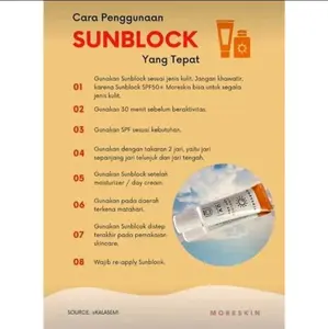 Moreskin Sunblock MSPF 50+ NASA 20g, Mspf 50 Nasa facial, Moreskin Sunscreen Nasa