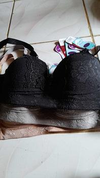 Product Review of 3PCS BH BRA JUMBO CUP BESAR  BRUKAT EMBOS TANPA KAWAT  SIZE 36-46 from B**l 0