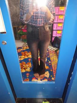 Product Review of ORE - CZ 930 Size 27-34 - Highwaist Strecht Cutbray Jeans Vintage Black Washed Slim-fitting Celana Kaki from 2** 1