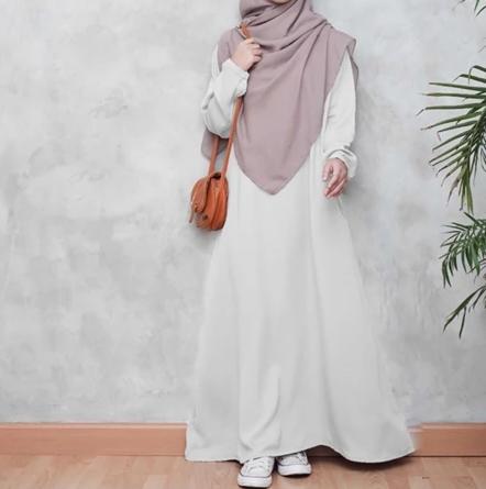 Product Introduction of LIVIA  Gamis Polos  Hitam Cringkel airflow lebaran Terbaru 2025 Crinkle Wanita Muslim Nyaman drees  Remaja perempuan Dewasa 5