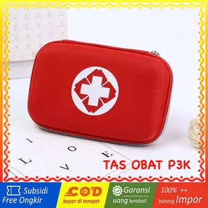 WRF86 Tas Obat P3K Kotak HardCase Household Medicine Cloth Box MKT