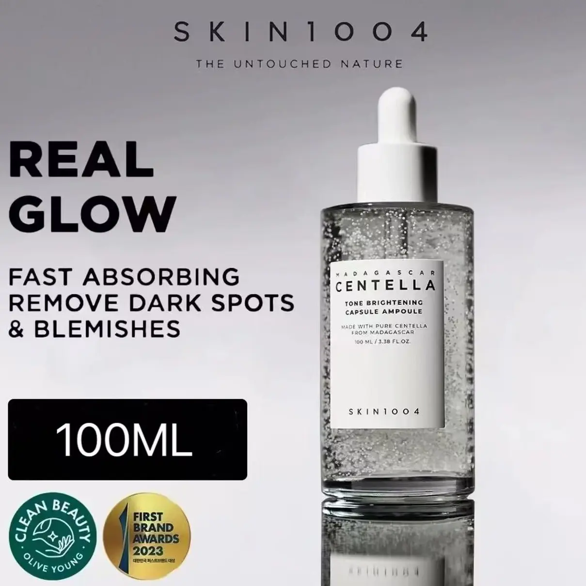SKIN1004 Madagascar Centella Tone Brightening Capsule Ampoule 100ml (Cruelty-Free)
