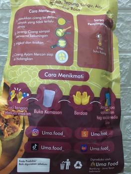 Product Review of 1 Pack Cireng Mercon Umafood Isi Ayam Suwir Pedas / Jando Pedas / Usus Pedas / Ati Pedas / Keju from p**i 1