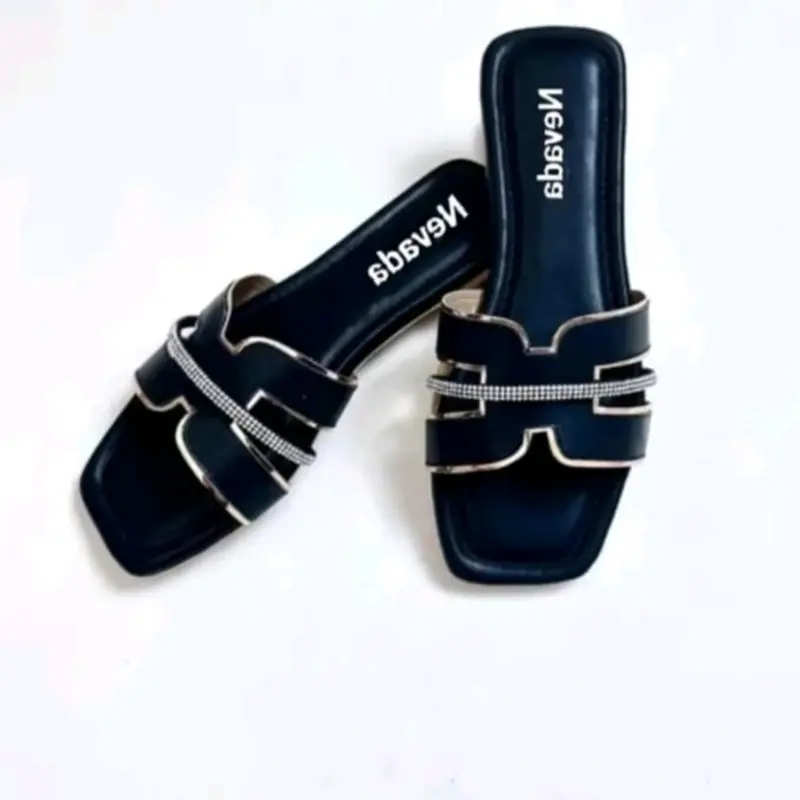 Sandal Wanita Slop H Blink Blink Model Terbaru Karet - Sendal, Shoes tali 3