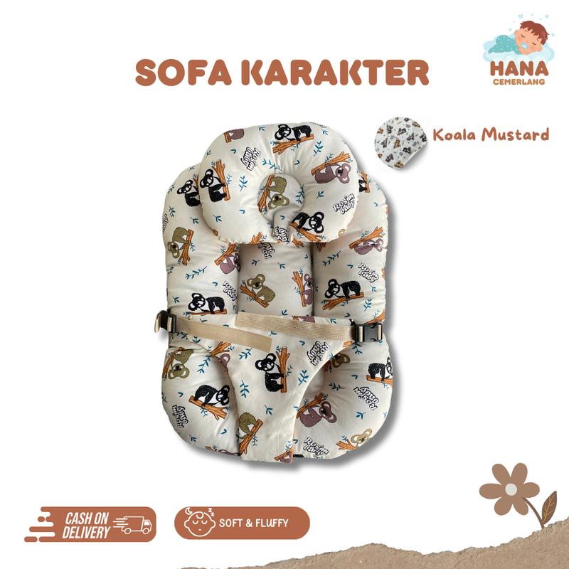 Sofa karakter premium EXLUSIVE hana cemerlang sofa bayi newborn 3