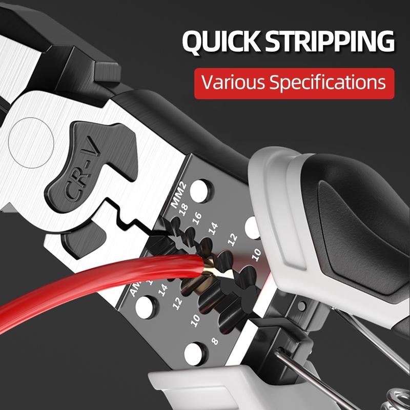 8-9 Inches Chromium Vanadium Alloy Steel Multifunctional Industrial Grade Wire Stripper  Professional Grade Combination Pliers Cutter Plier Wire Cutters for All-Purpose Use fliers tools