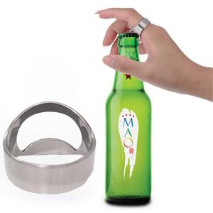 Abrelatas de Acero Inoxidable en Forma de Anillo para Dedos, 1 Unidad/4 Unidades Abrebotellas Creativo para Cerveza, Abrebotellas Portátil para Cocina en Casa