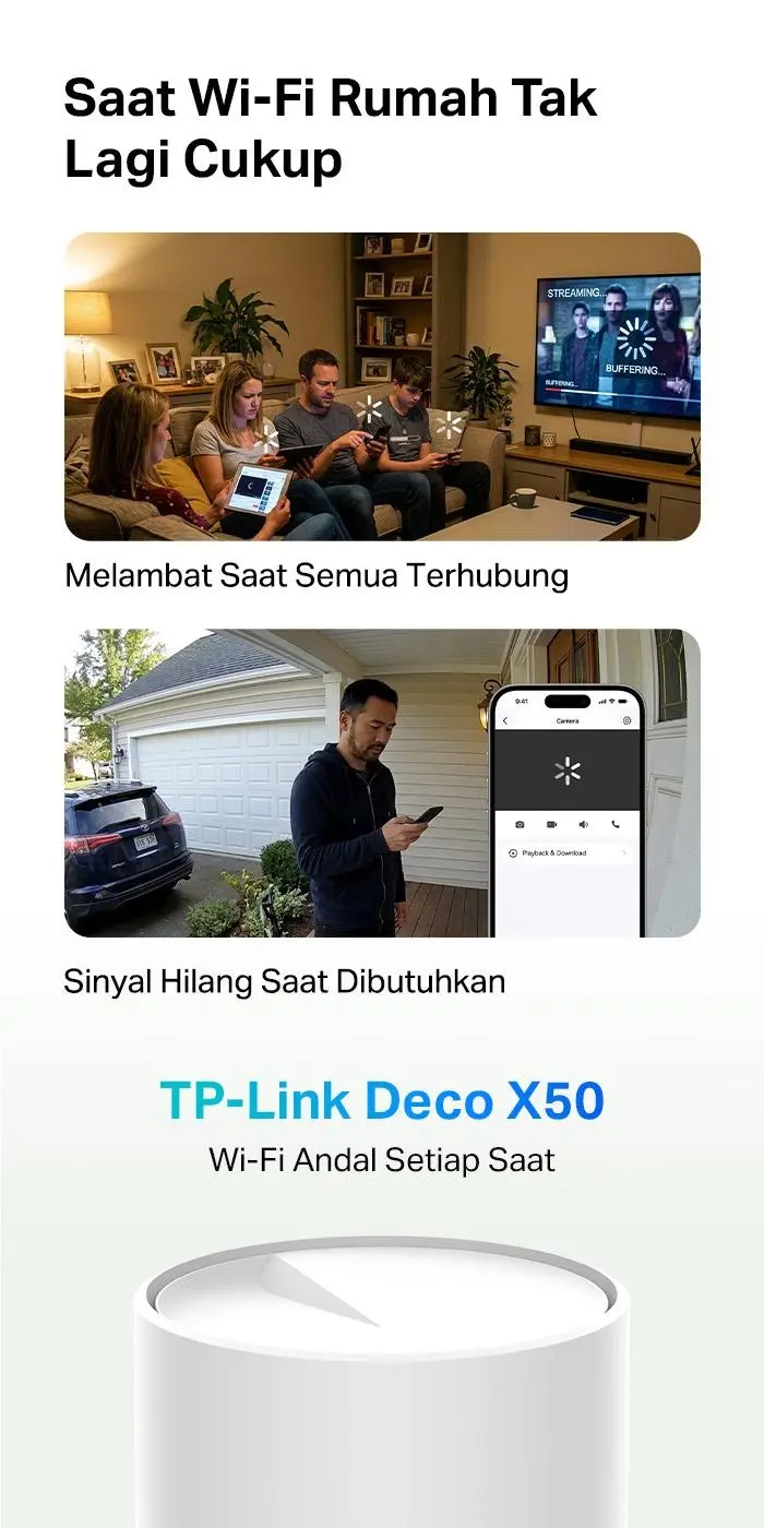 TP-Link Deco X50 1/2/3 Pack AX3000 Whole Home Mesh WiFi 6 System X 50 ...
