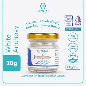 Bubuk Ikan Teri Nasi 20gr - Crystal of the Sea / Kaldu MPASI Makanan Fish Msg Soup Masakan White Anchovy powder