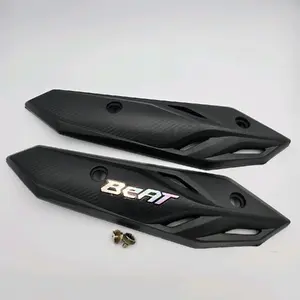 Cover Knalpot Beat Deluxe 2020-2024 Plus Stiker Dan Baut - Tameng Knalpot Beat New Deluxe Dan Beat Street New 2020-2024