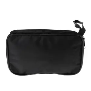 Durable Multimeter Black Canvas Bag Waterproof Shockproof Soft for
