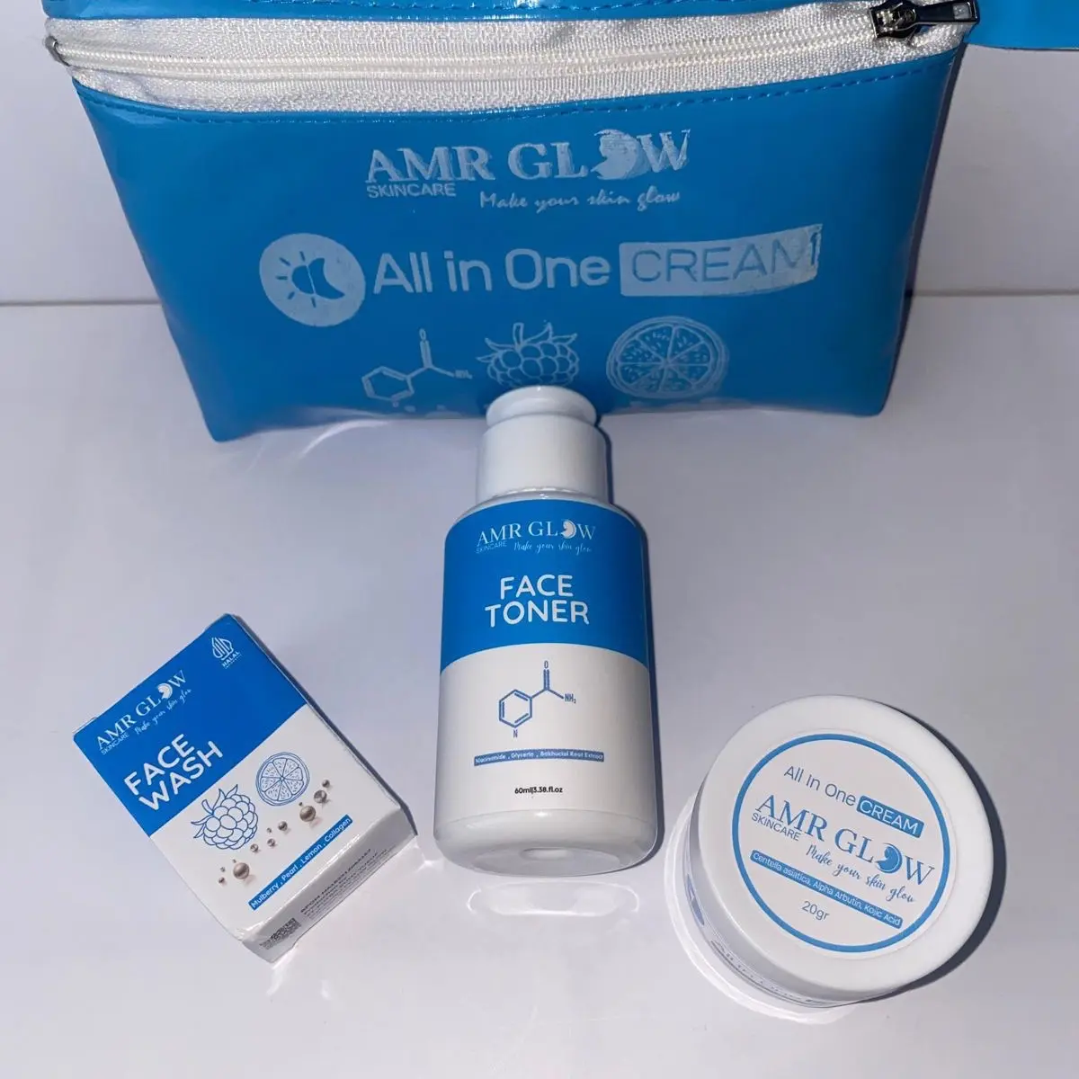 Amr glow skincare Semua Jenis Kulit Memutihkan Muka Mencerahkan Wajah Facial