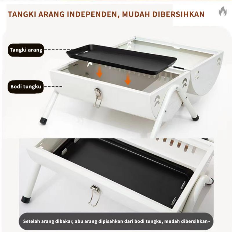 Korvo/Pemanggang Portable BBQ/Pemanggang BBQ Outdoor/Pemanggang BBQ Portabel/Pemanggang BBQ Multi-Fungsi/Pemanggang BBQ Lipat