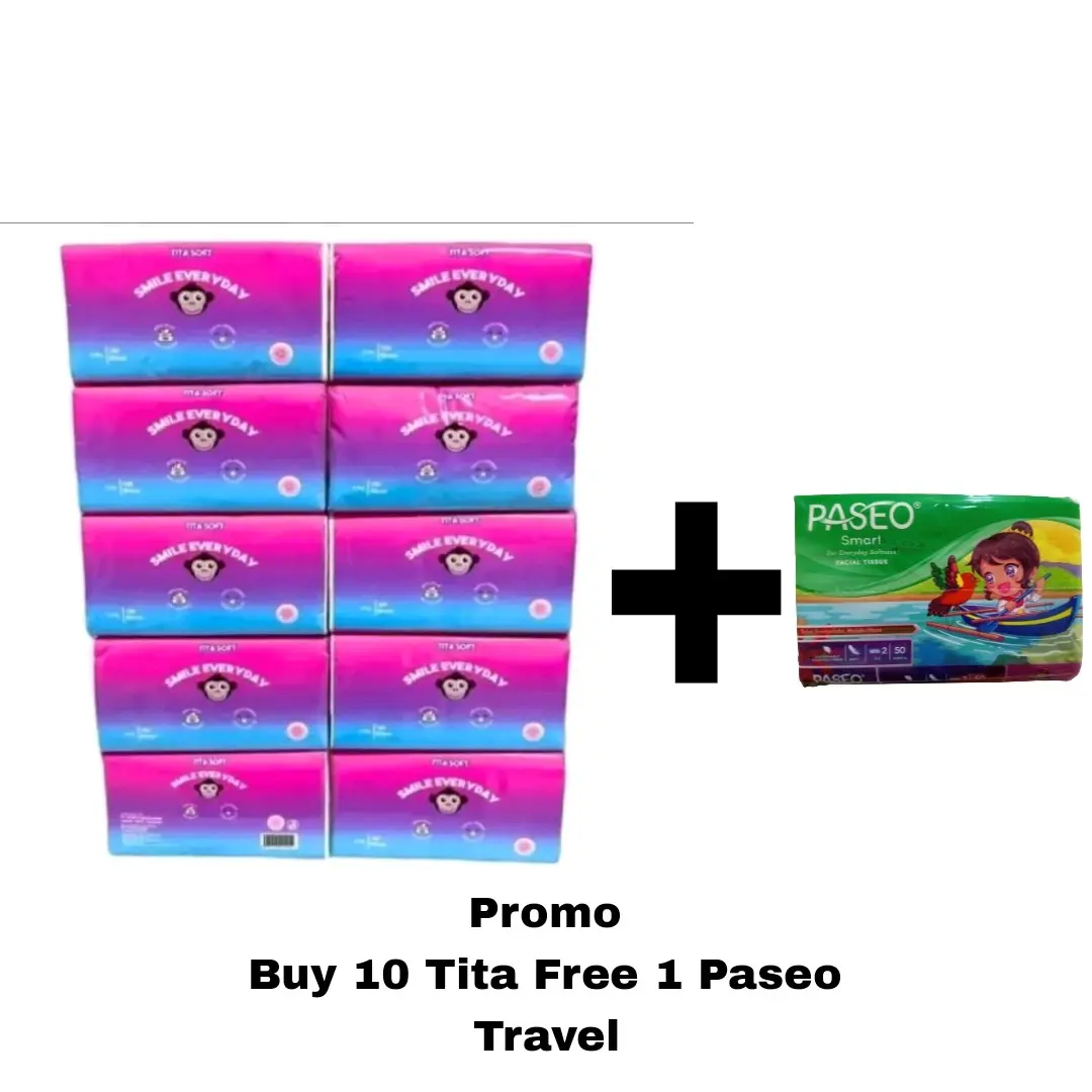 {10Pack Tissue Titasoft Free 1 Paseo Smart Travel} Tissue Titasoft 360Helai