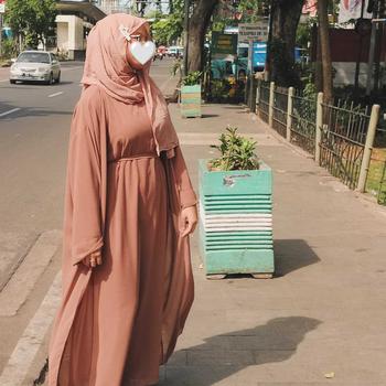 Product Review of ABAYA TURKEY BAHAN CERUTY BABYDOLL Polos Dress Muslim from J**~ 2