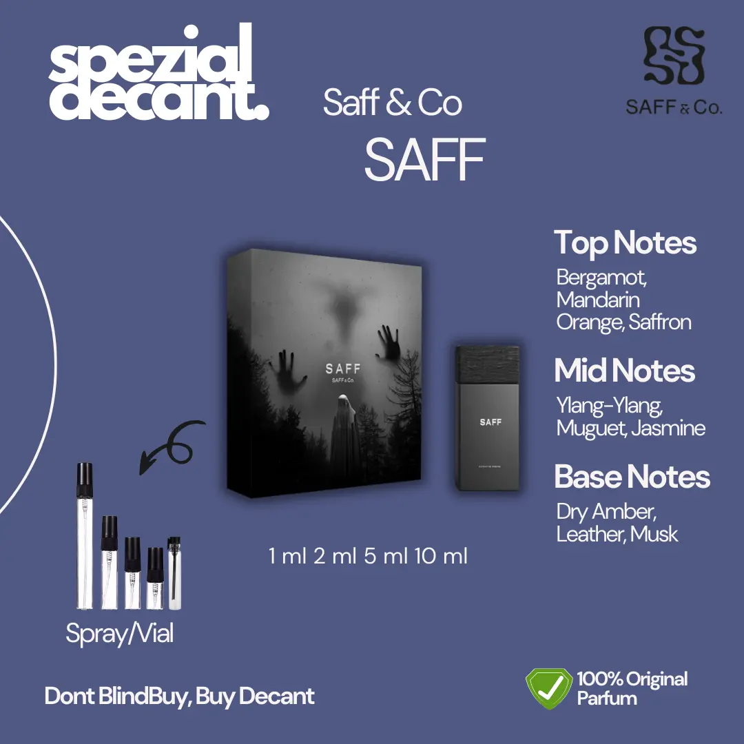 (DECANT) Parfum Saff & Co SAFF 100% Original 1ml 2ml 5ml 10ml