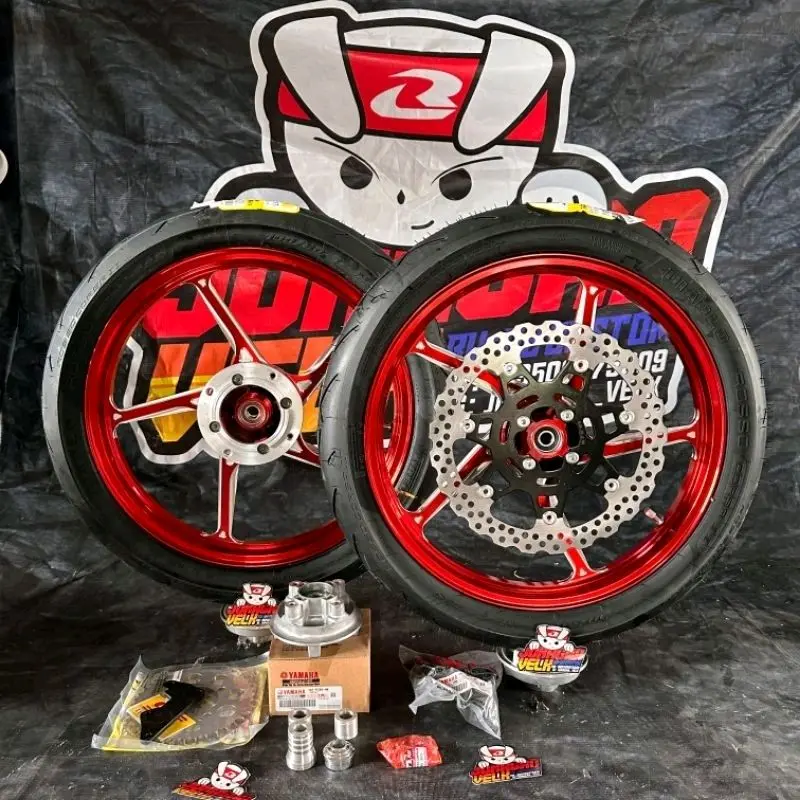 wheelset velg VND ak55 pnp crf cbr cb150r tiger ninja supra dd gtr sonic klx dtracker set ban tinggal pasang